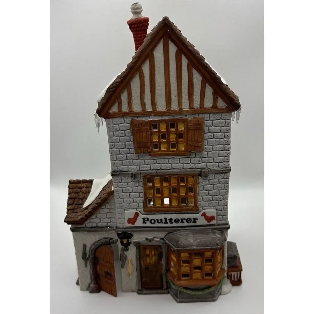 Department 56 Dickens Village “Poulterer” Porcelain Lighted Building